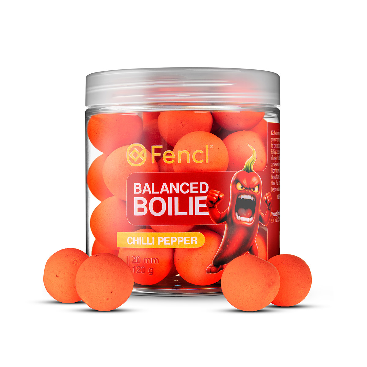 Packshot dózy Fencl s aranžovanými produkty